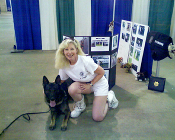 Click for large image El Dorado Sheriff K9 Troy and Suzanne of K-9 Armor