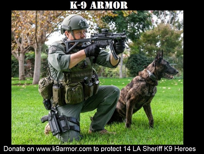 Donate on K9Armor.com to protect 14 Los Angeles County Sheriff K9 Heroes