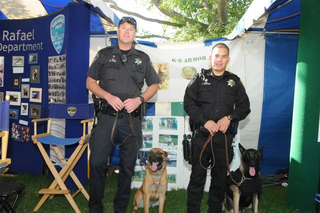 Petaluma PD Officer Page and Rico, Officer Jucutan and Kilo
						   