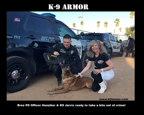 Thanks to donations at the OCPCA K9 Benefit Show to protect Brea PD K9 Jarvis