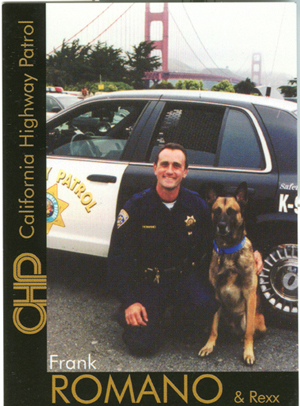 K9 Rexx and Officer Romano, CHP