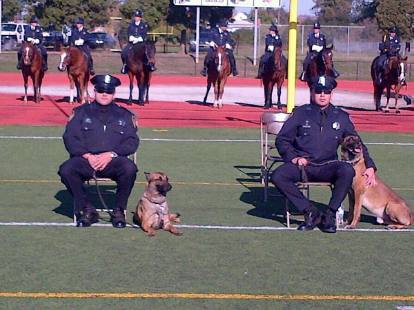 Richmond PD Officer Palma and K9 Ronin with Officer Avila and K9 Bosco Richmond PD Officer Palma and K9 Ronin with Officer Avila and K9 Bosco