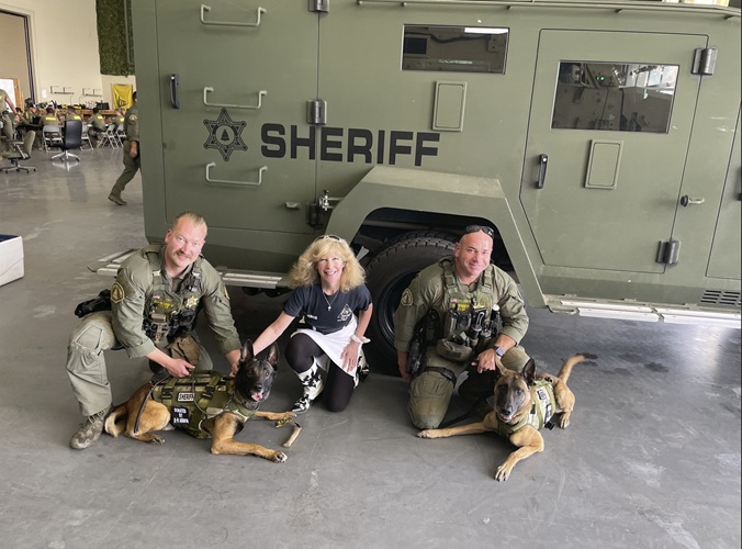 April 2, 2025 we delivered the vests sponsored by SOAR to RSO K9 Argo and Alvin