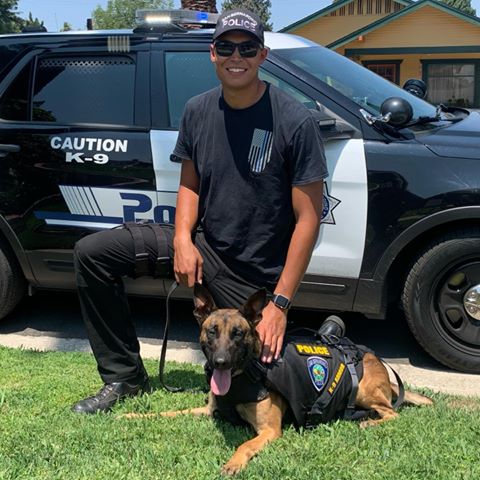 San Bernardino PD K9 Heroes Officer Guzman and K9 Falco