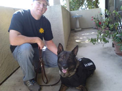 Click to MEET - St Helena PD Officer Steve Peterson and K9 Djino