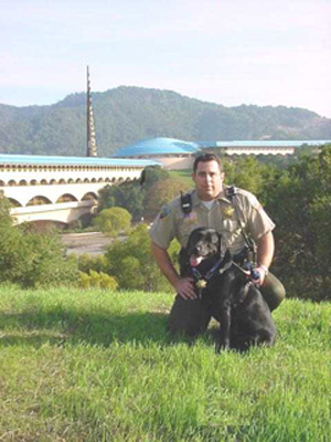 Deputy Marrett and Verona, Federal ATF amd Marin County Sheriff K-9 Team