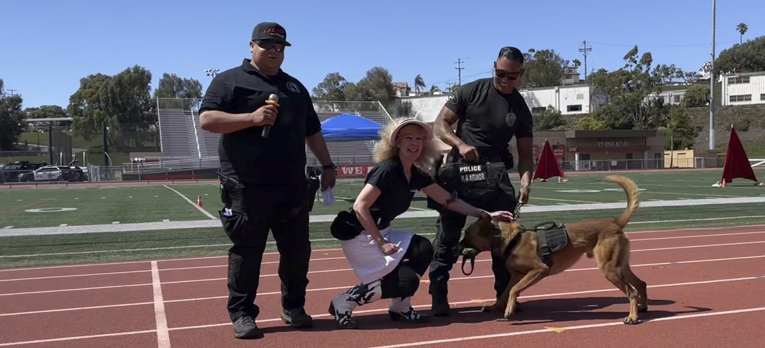 July 26, 2025 we were honored to present a K9 Armor vest with LACPCA Pres. Officer Mayorga to West Covina PD K9 Ryder at the LACPCA K9 Trials July 26, 2025 we were honored to present a K9 Armor vest with LACPCA Pres. Officer Mayorga to West Covina PD K9 Ryder at the LACPCA K9 Trials