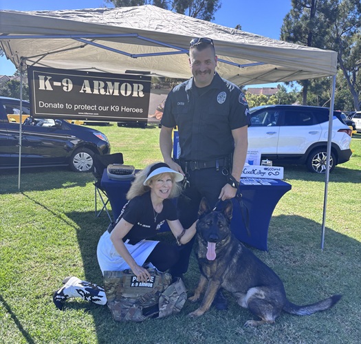 Smiles from Orange Police Corporal Cates and K9 Jax at the OCPCA K9 Show 2025. Donate to give a K9 Armor vest to Jax Smiles from Orange Police Corporal Cates and K9 Jax at the OCPCA K9 Show 2025. Donate to give a K9 Armor vest to Jax